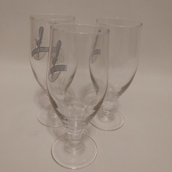 MINI STEAM WHISTLE Beer Chalice Lot of 3 - Picture 6 of 6